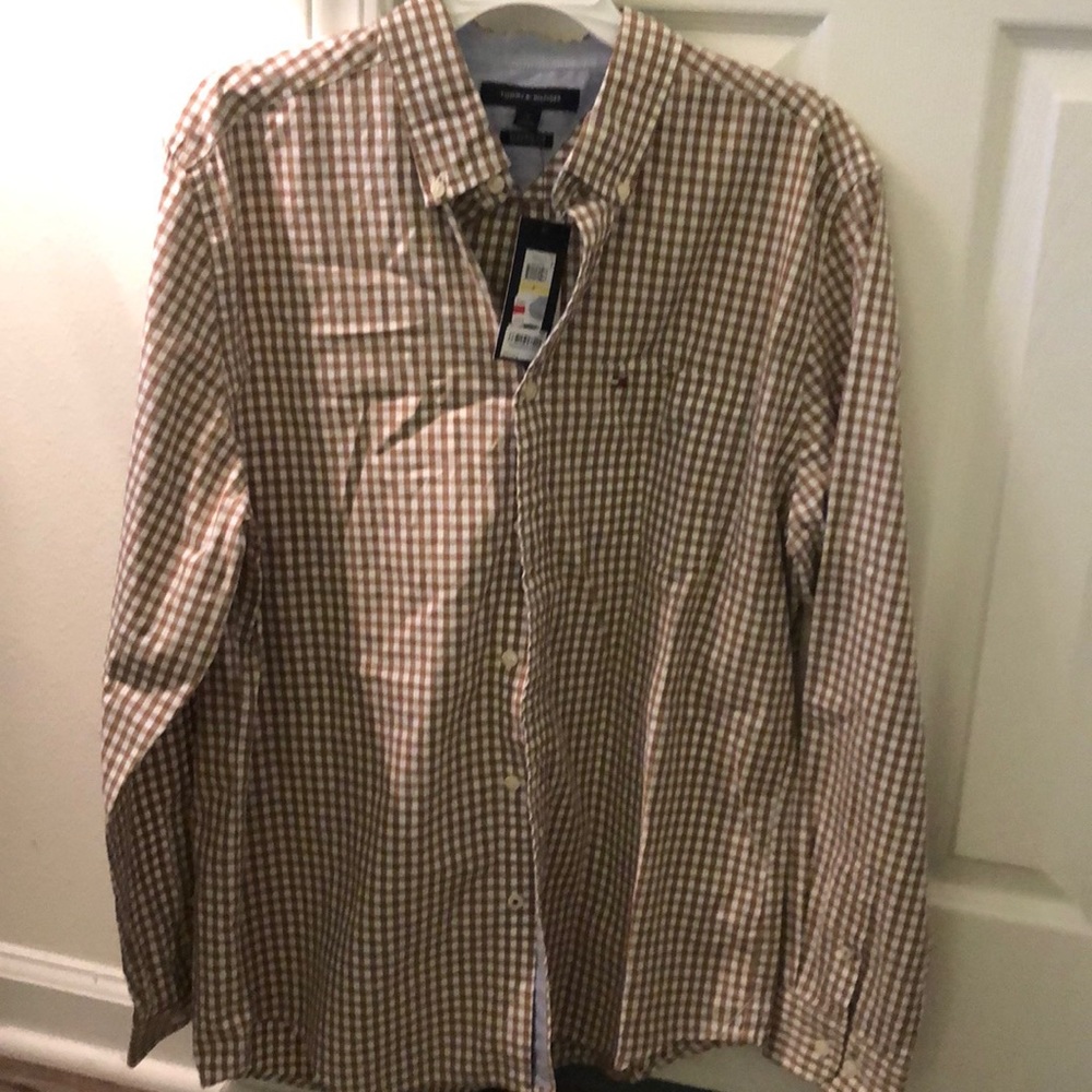 Tommy Hilfiger checkered long sleeve button up